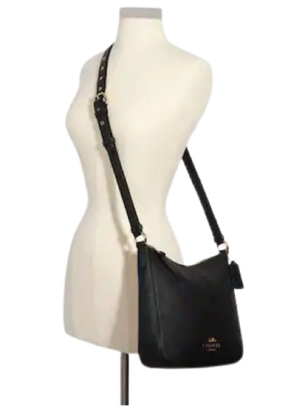 ‼️Coach Ellie File Black Leather Crossbody Bag